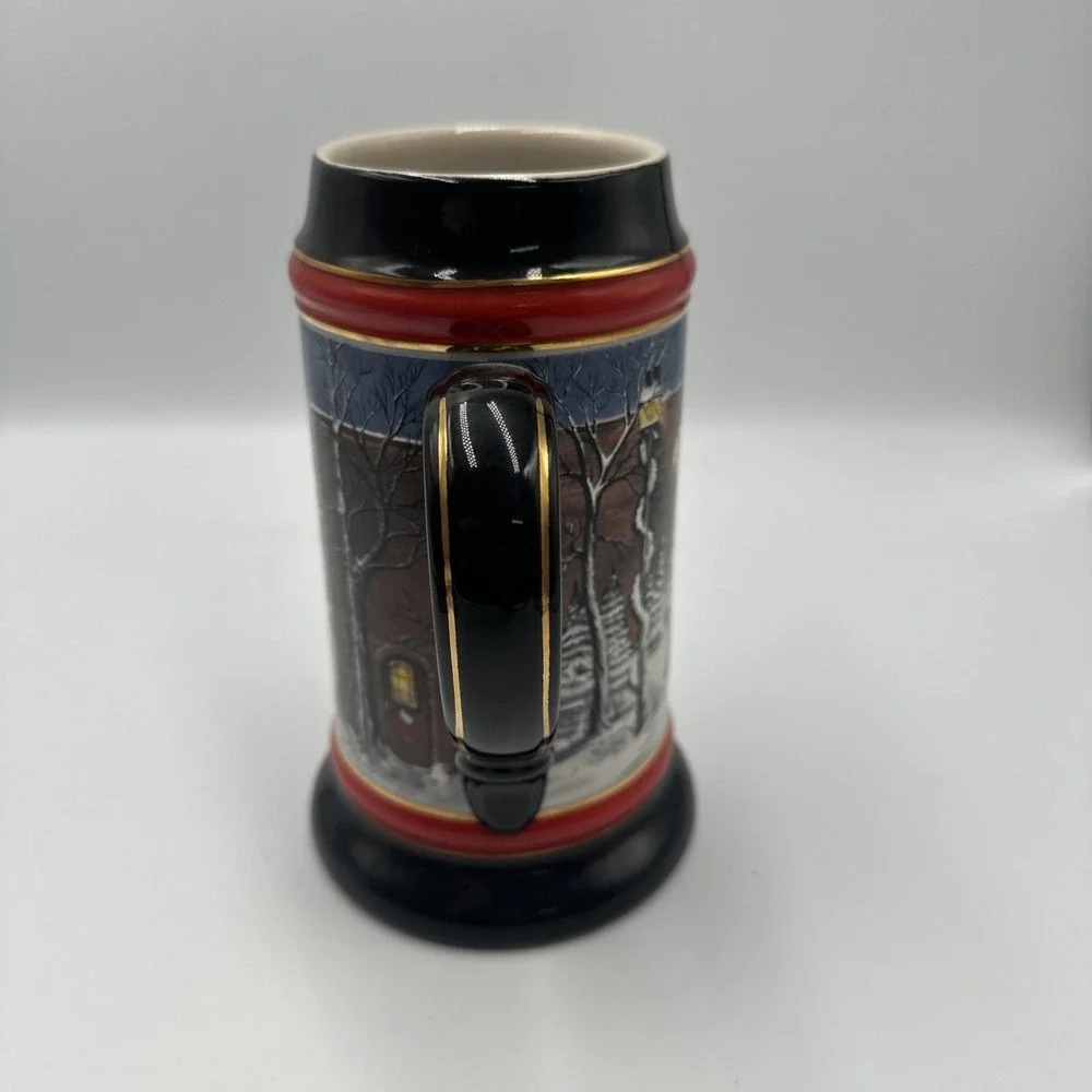 1992 Budweiser Collector‎ Beer Stein Mug Clydesdales A Perfect Christmas Holiday
